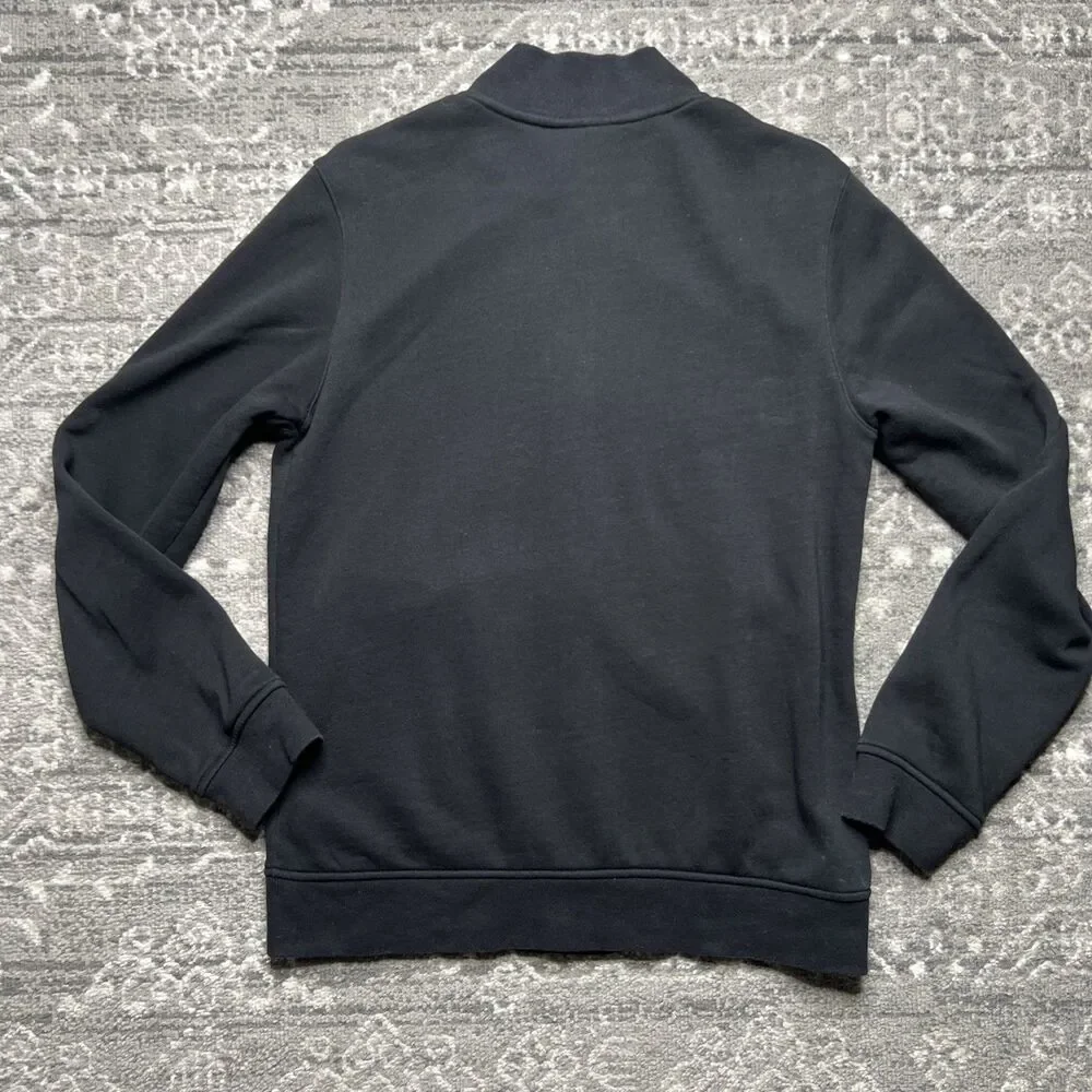 Nike Club Bomber Zip Jacket Mens Small Black Lightweight Fleece Activewear Sport